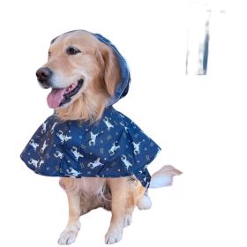 Waterproof Cape for Large and Small Dogs Windproof Raincoat Poncho for Pets (Type: UnicornXL)