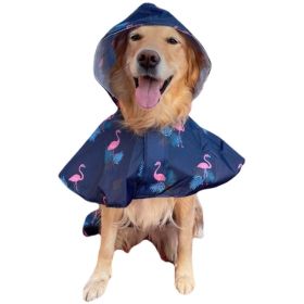 Waterproof Cape for Large and Small Dogs Windproof Raincoat Poncho for Pets (Type: Flamingo2XL)