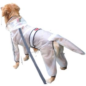 Four-Legged Waterproof All-Inclusive Raincoat for Pets (size: FROST-5XL)