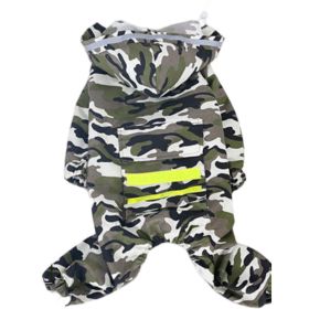 Four-Legged Waterproof All-Inclusive Raincoat for Pets (size: CAMOUFLAGE-5XL)