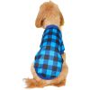 Warm Fleece Dog Clothing Classic Plaid Patchwork Dog and Cat Hoodies