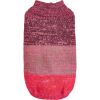 Horizontal Two-Legged Pet Warm Knit Striped Color Knit